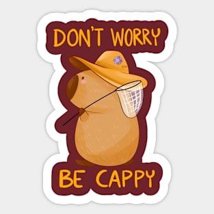 Don’t worry be Cappy Sticker